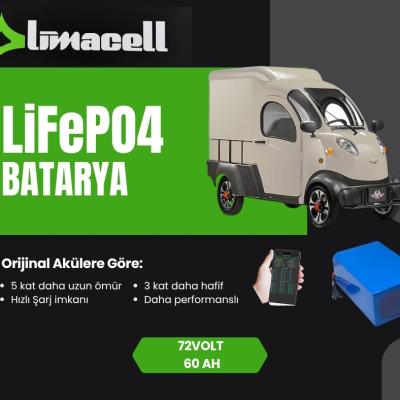 Regal Raptor K5 Van Elektrikli Araba Bataryası 72 Volt 60 Ah