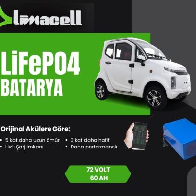 RKS M5 Elektrikli Araba Bataryası 72 Volt 60 Ah