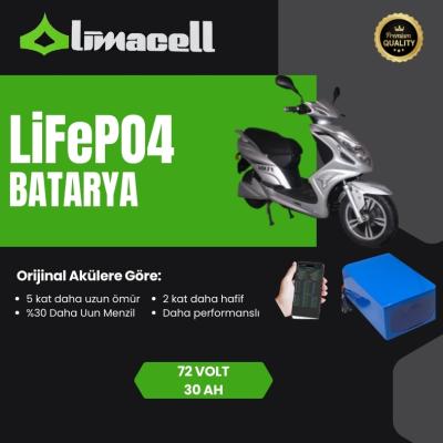Volta VS6 72 Volt 30 Ah LiFePO4 Smart Batarya